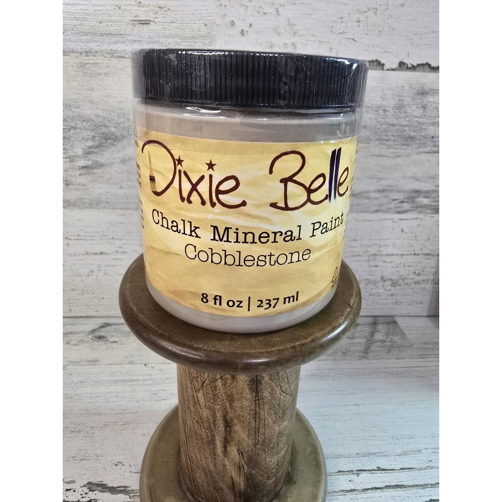 Dixie Belle Chalk Mineral‎ Paint Cobblestone Light Brown 8oz Furniture Paint NEW